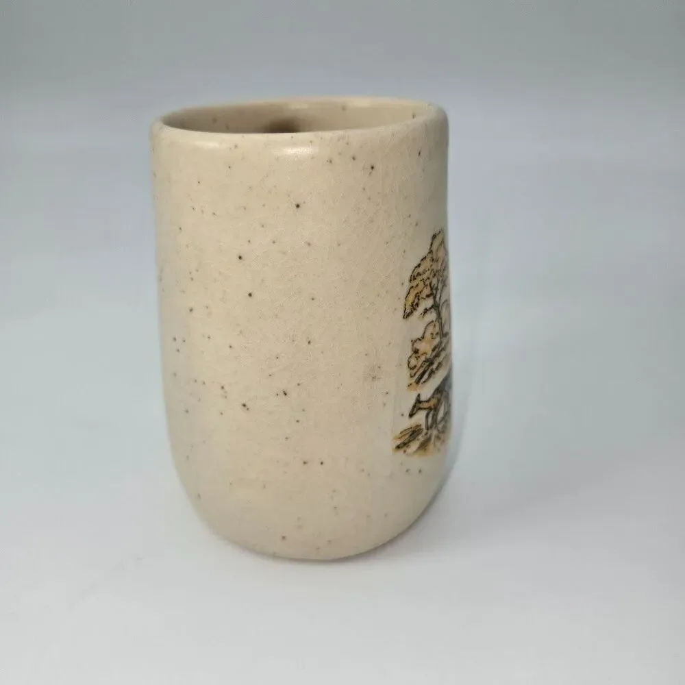 Vintage Otagiri Japan Giraffe Coffee Mug Cup Embossed African Safari Hand Craft